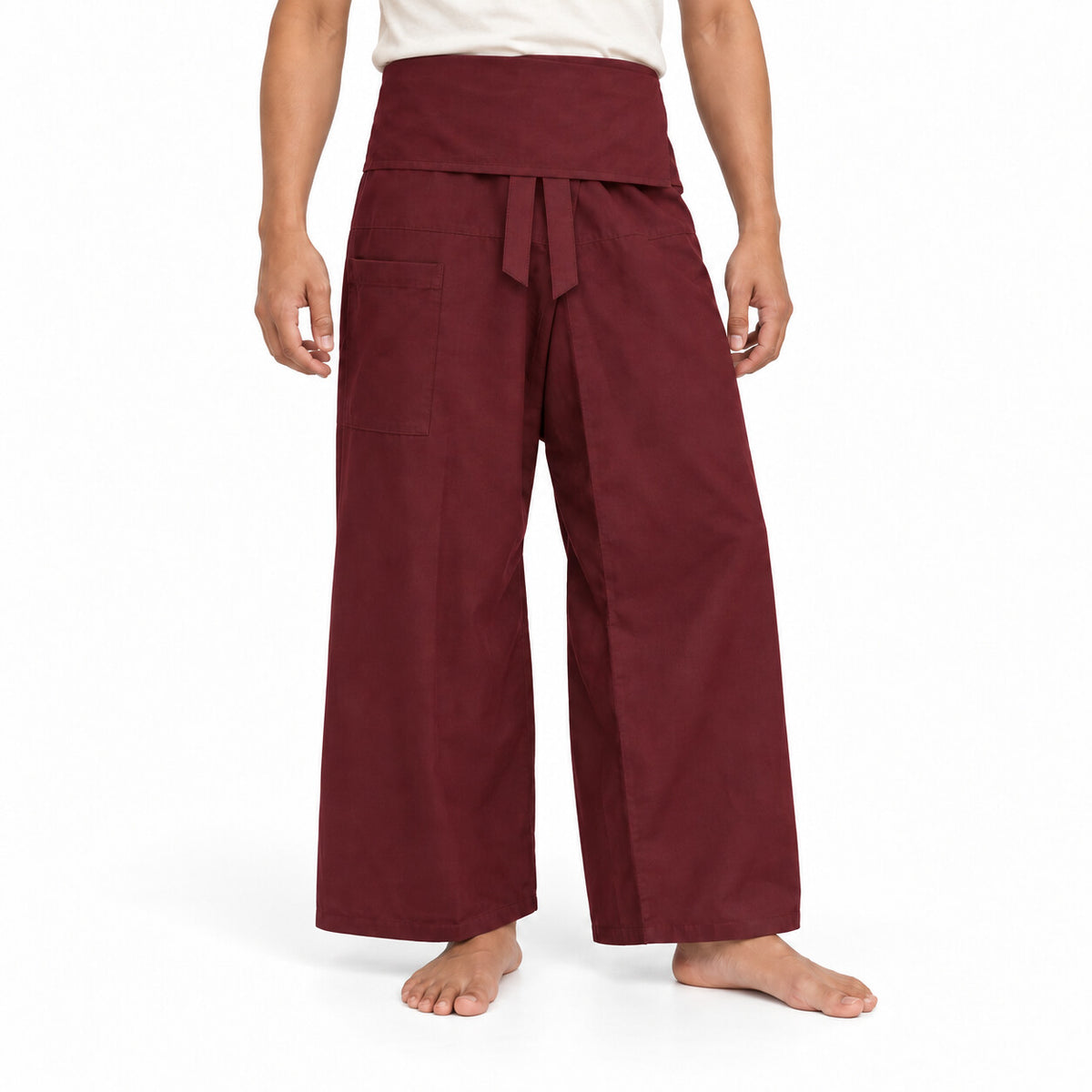 SiamRelax Lang – Thai Wickelhose mit Reißverschlusstasche | Unisex