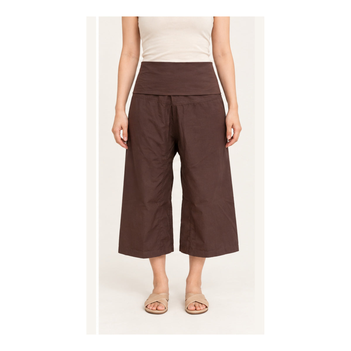 Thai-Fischerhose in 3/4-Länge – Wickelhose in mehreren Farben