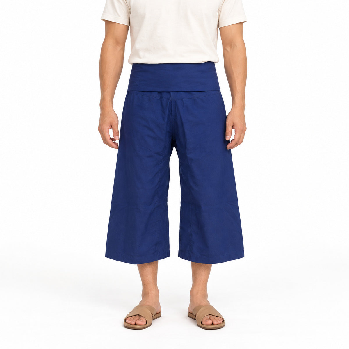 Thai-Fischerhose in 3/4-Länge – Wickelhose in mehreren Farben
